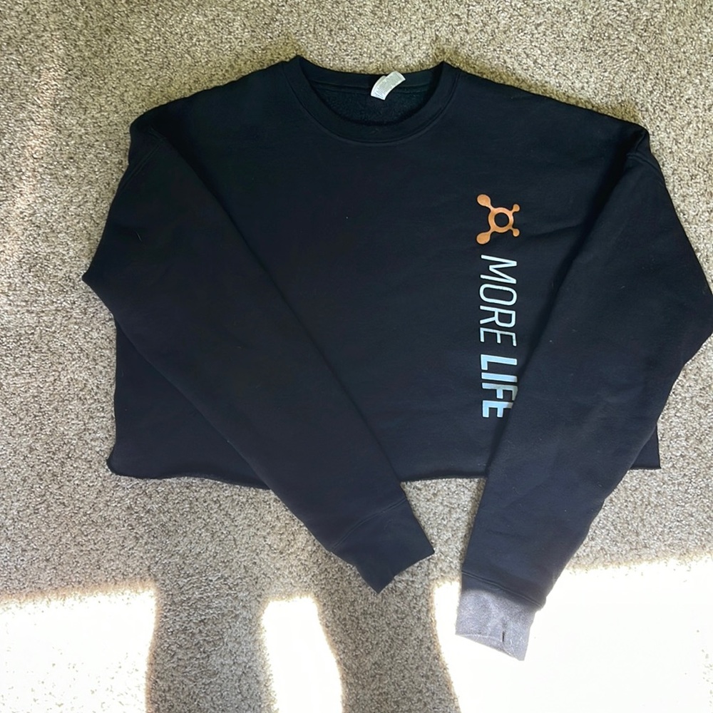 Orangetheory Cropped Crew Neck Sweatshirt